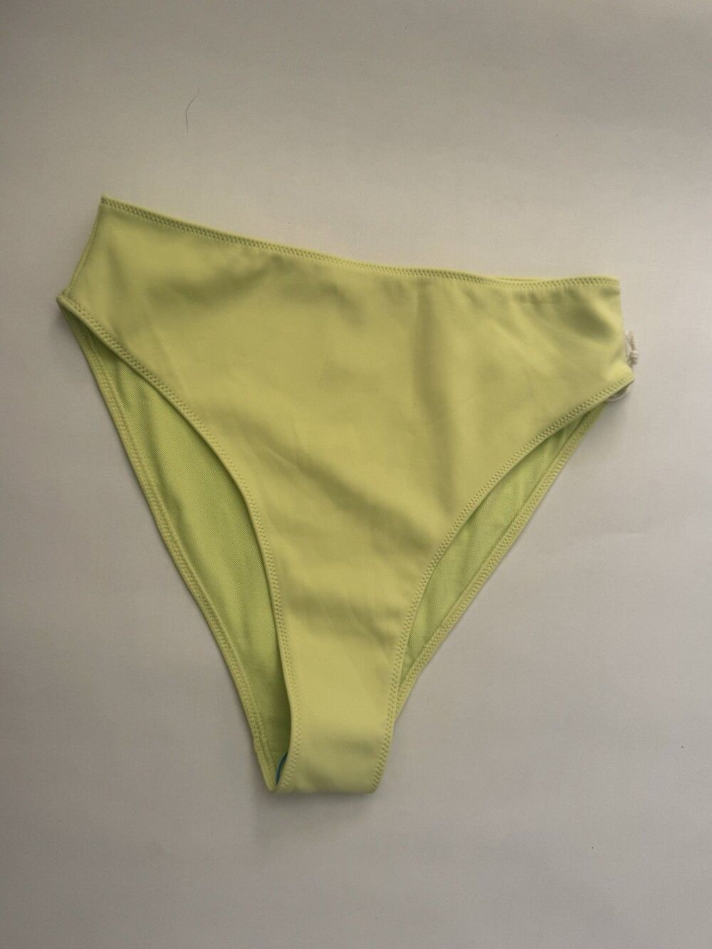 Good American Key Lime High Leg Bikini Bottom Green Size 2 (M) NWT